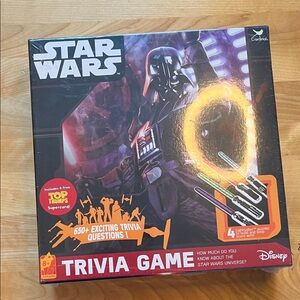 Disney Star Wars Trivia Game - Black and Red